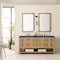 James Martin Vanities Breckenridge 72in Double Vanity, Light Natural Oak w/ 3 CM Charcoal Soapstone Top 330-V72-LNO-3CSP - alternate 4